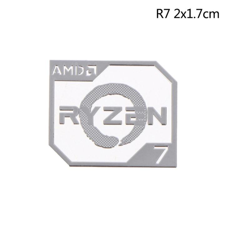 AMD Ruilong Ryzen R9 R7 R5 R3 Vega Metal Sticker Notebook Desktop Logo Sticker