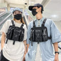 CCRXRQ Hip-hop Streetwear Men Chest Bags 2023 New Fashion Unisex Tactical Vest Backpacks Multi-function Sport Travel Chest Pack. 