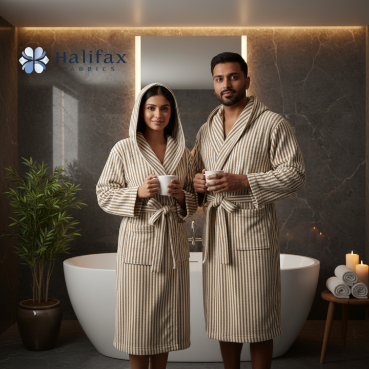 Luxury%20Cotton%20Bathrobes%20%E2%80%93%20100%25%20Terry%20Cotton%20%20Soft%20&%20Absorbent%20SPA%20&%20Home%20Robes%20with%20Hood,%20Belt%20&%20Pockets%20Striped%20Collection%20-%20Image%205