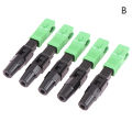 5Pcs FTTH SC APC Single Mode SC UPC Fiber Optic Quick Connector FTTH Fiber Optic Fast Connector SC Fiber Field Assembly Tool jingu. 