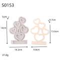 Home Decor Mold 3D Heart Candle Mold High-quality Design DIY Mold Handmade Craft Silicone Candle Mold Decorative Plaster Heart-shaped Silicone Love Candlestick Mold for Crafting Enthusiasts Romantic Decorations Candle Making Gift Creation Artistic Home.