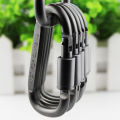 High Quality Bold 8cm D-Type Carabiner with Lock Hanger Nut Buckle Hanging Buckle Aluminum Alloy Backpack Buckle. 