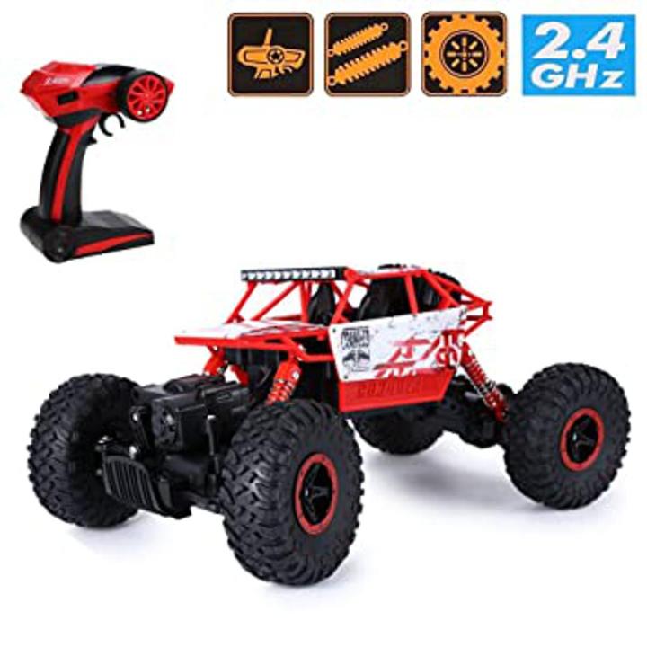 Kids Choice Rock Crawler 4WD 2.4 Ghz 4x4 Rally Car RC Monster Truck Red Daraz .bd