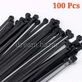 PLASTIC NYLON CABLE TIE LOCK 6" (100 Pcs) - Door Bottom Sealing Strip. 