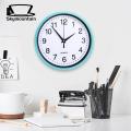 Quartz Sweep Movement Wall Clock Large Number Silent Wall Clock for Home Office Decoration 8 Inch Round Hanging Clock Large Number Wall Clock. 