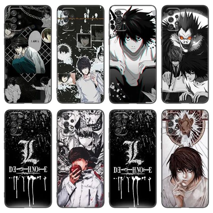 Death Note Anime Phone Case For Samsung Galaxy A21 A30 A50 A52 S A13 A22 A32 4G A23 A33 A53 A73 5G A12 A31 A51 A70 A71 A72 Cover