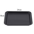 10inch Rectangular Non-Stick Bread Cake Baking Tray Baking Tray Oven Rectangular Black Baking Tray Diy Baking Kitchen Tool 1PC. 
