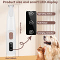 Pet Dog Electric Groomer Trimmer with LED Light Waterproof Pet Foot Hair Trimmer Low Noise Cat Dog Face Foot Ear Hip Paw Shaver.