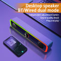 3W*2 Bluetooth Speaker 4D Stereo Surround Speakers Mini Subwoofer Sound Bar For Laptop PC Computer USB DC 5V. 