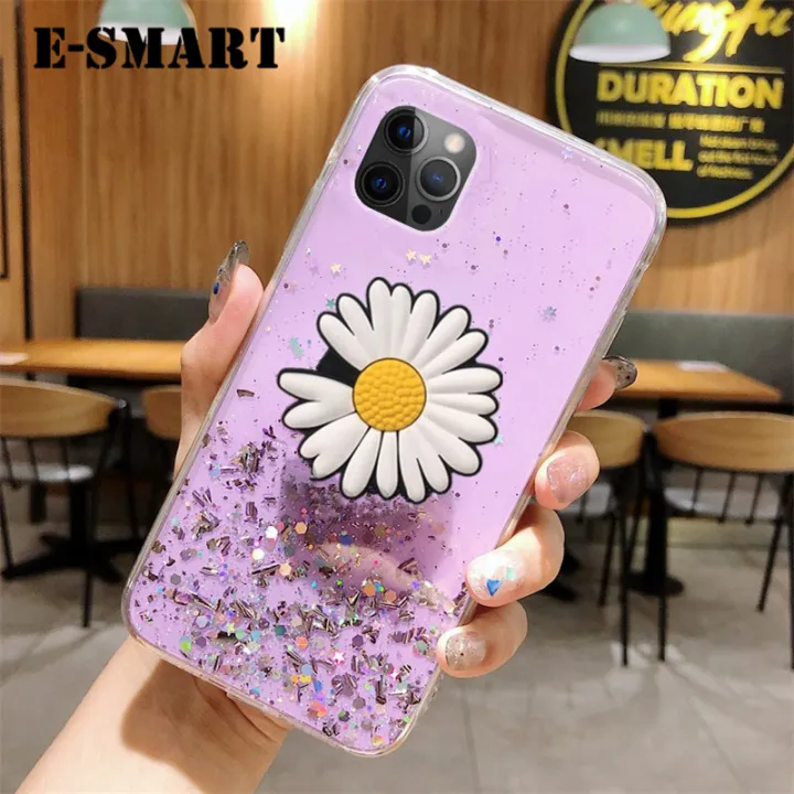Phone%20Case%20iphone%2012%20Pro%20Max%20Transparent%20Bling%20Glitter%20Cases%20Soft%20Clear%20Shining%20Sequin%20Back%20Cover%20with%20Daisy%20Flowers%20Folding%20iphone12%20Pro%20Max%20Case%20-%20Image%203