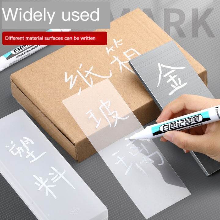 1/4Pcs%20White%20Permanent%20Paint%20Pen%20set%20for%20Wood%20Rock%20Plastic%20Leather%20Glass%20Stone%20Metal%20Canvas%20Ceramic%20Deep%20Hole%20Marker%200.7mm%20-%20Image%203