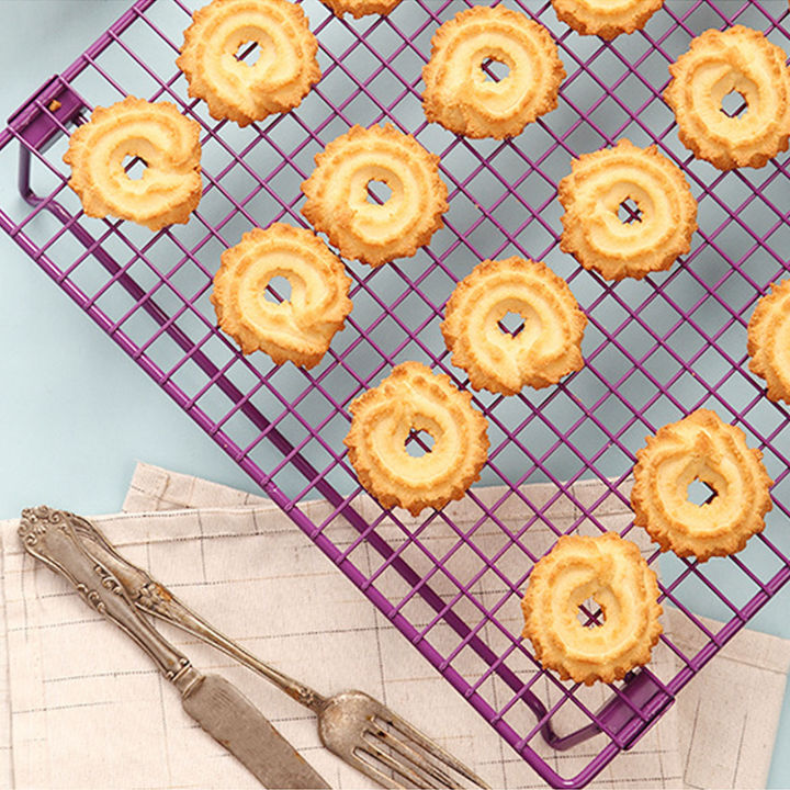 Cooling%20Net,%20Good%20Stability%20Durable%20Rust%20Resistant%20Baking%20Rack%20Non%20Stick%20Coating%20Iron%20for%20Dessert%20Shop%20-%20Image%205