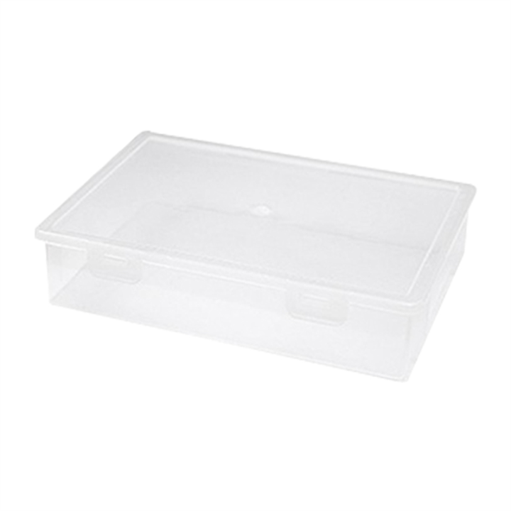 Plastic File Organizer Transparent Square Storage Box A4 Storage Box ...
