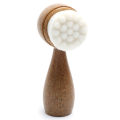 Coconut Shred Handle Face Cleansing Brush Double-Sided Facial Cleanser Blackhead Removal Pore Cleaner Exfoliator Scrub Brush. 