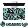 Mouse pad super large dirt resistant wholesale popular cross-border foreign trade abstract texture contour table mat line game set. 