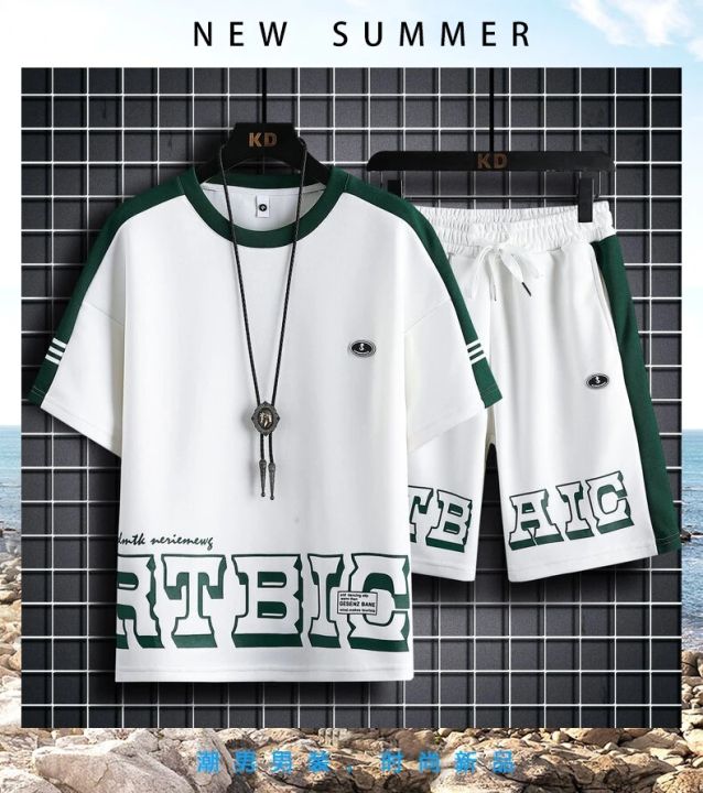 Summer%20Combo%20%20Half/Short%20Sleeve%20T-Shirt%20&%203%20Quarter%20Pant%20for%20Men%20Combo%20Set%20-%20Image%202