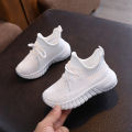Spring, autumn and summer, boys' and girls' hollow flying weaving shoes, middle and large children's shoes, bare plates, breathable student shoes, trendy casual shoes. 