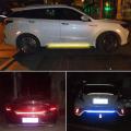 5Pcs/set Car Reflectante Reflector Sticker Waterproof Car Body Trunk Reflective Tape Reflex Warning Car Bumper Decoration Sticker Auto Exterior Accessories.