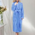 Thicken Warm Robe Women's Winter Casual Plush Shower Bathrobe Ladies Fleece Sleepwear Pajamas House Robe Kimono Dressing Gown. 