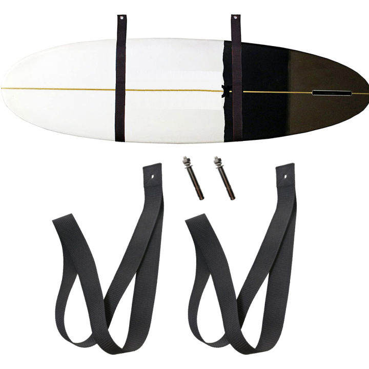 Surfboard Longboard Wall Sling Storage Strap Surfing Board Rack System Garage Hanger Adjustable Wall Mount