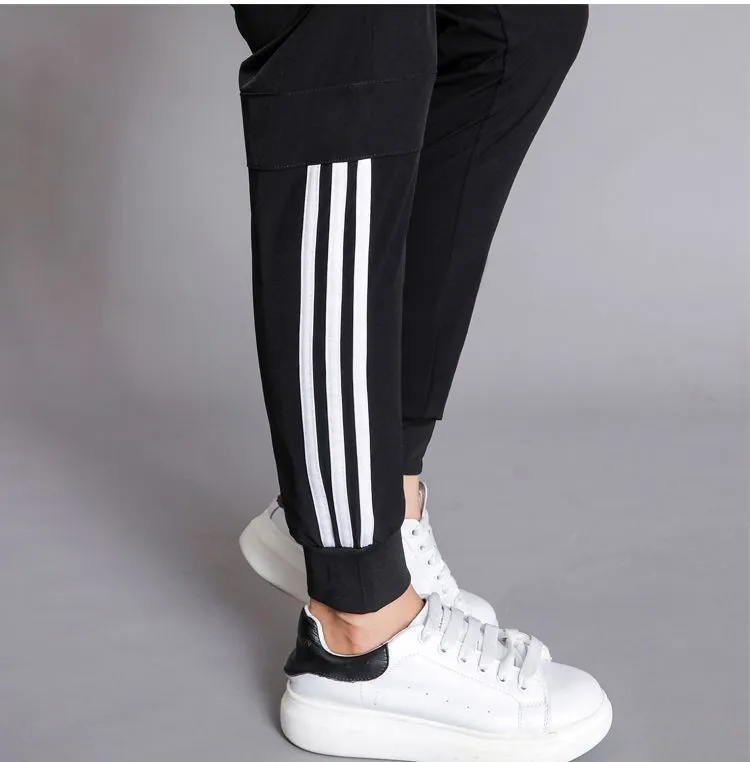 Quick-Drying Track Pants Women's Summer Thin Ice Silk Trousers