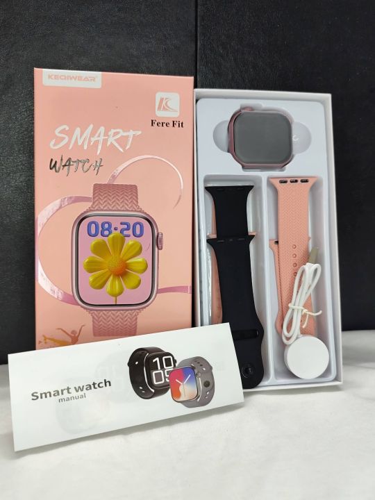 KW 86 mini KEQIWEAR GERMANY KW86 mini 3+1 Straps Smart Watch Series 8 Touch Color Screen Bluetooth Calling Health and Sports And Three 3 Straps Band Wireless Charging Smartwatc