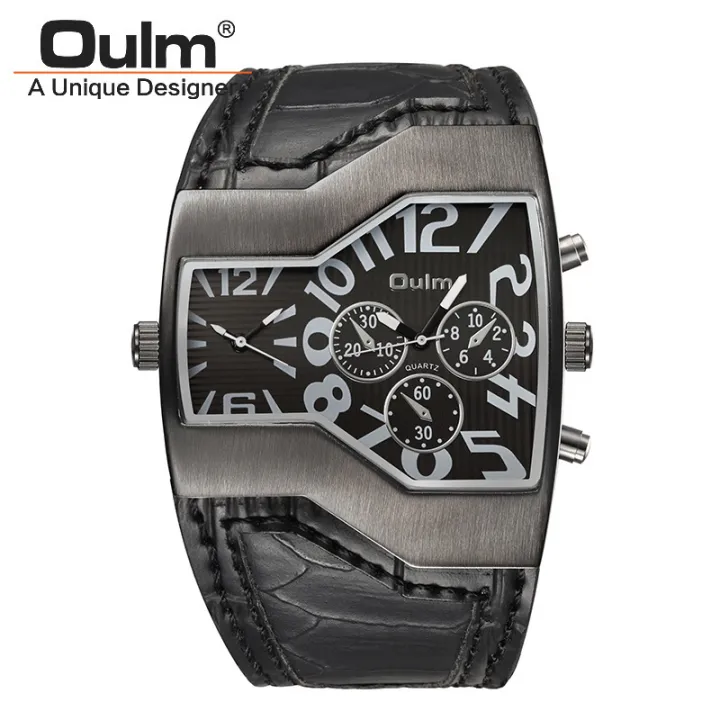 Oulm%20Quartz%20Watch%20Distinctive%20Men's%20Watch%20Double%20Time%20Zone%20Fashion%20Large%20Dial%20Belt%20Men's%20Watch%20Cross%20Border%20Ins%20Style%20-%20Image%203