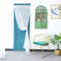 1PC Solid White Lace Window Curtains for Living Room balcony Bedroom Modern Tulle Voile Organza Curtains Fabric Drapes. 