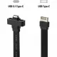 USB 3.1 Front Panel Type E Male To USB-C Type C Expansion Cable Computer Motherboard Connector Wire Cord Line. 