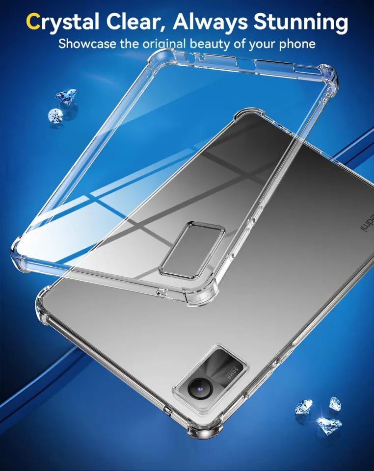 Coque Coque QJONSIU Ultra Légère Pour 2 11 Pouces 2025 - Protection Anti-chocs Avec Airbags Intégrés - TPU Souple Transparent Redmi Pad