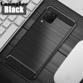 Casinglee For Samsung Galaxy M12 Case Carbon fiber drawing Soft Silicon Back Cover for Samsung M12 Phone cases For girls and Boys. 