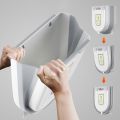 Wall Mounted Folding Trash Can Kitchen Foldable Waste Bins Hanging Storage Basket Plastic Sorting Kitchen Cabinet Trash Bin.