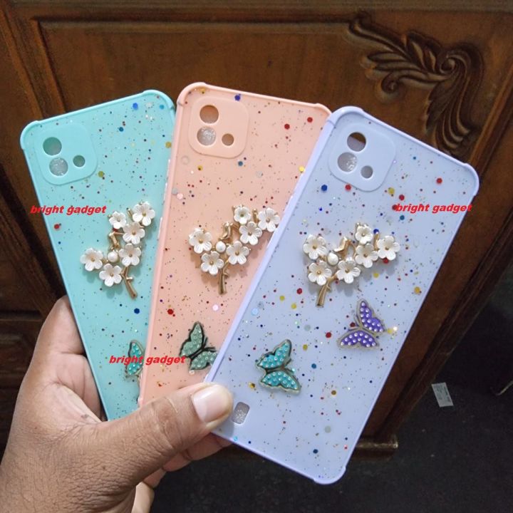 Glitter Realme C20 Cover Under 100 Electroplate Glitter Phone Case