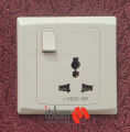 MK Made in Singapore SLIMLINE PLUS 16A 3 Pin Multy Socket with Switch Three 3Pin Multi.