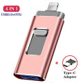 U disk 4-in-1 mobile phone OTG flash drive is suitable for Apple Android computer typec cross-border 128G 1T U disk. 