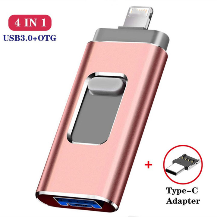 U disk 4-in-1 mobile phone OTG flash drive is suitable for Apple Android computer typec cross-border 128G 1T U disk