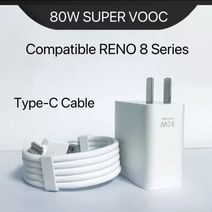 OPPO 80W VOOC TYPE C FAST CHARGER for OPPO A94, Reno 3, Reno 3 Pro, Reno 4 and Reno 6Z 5G