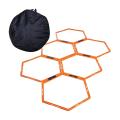 WDLight Hexagon Agility Rings Training Ladder Speed Hurdles Women Men Kids Workout.