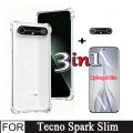 3In1 Tecno Spark Slim Shockproof Case for Tecno Pova Slim Privacy Hydrogel Film+ Lens Film. 