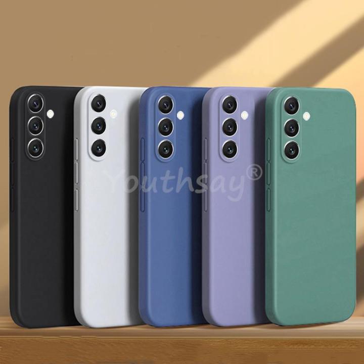 For Samsung Galaxy S23 FE Case Silicone Plain Protect Cover Samsung S23 FE S21 FE S22 Plus Ultra Cover Rubber Galaxy S23 FE Case