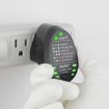 KOGEEK Advanced RCD Electric Socket Tester Automatic Neutral Live Earth Wire Testing Circuit Polarity Detector Wall Breaker Finder Electric Leakage Test with Voltage Backlight Display.