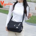 Yogodlns Oxford Waterproof Shoulder Bag Women Casual Crossbody Bag Multifunction Shopping Handbag Large Capacity Messenger Bag.