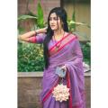 Traditional Tangail Cotton Mashlaish Saree With Blouse Piece by Ekush Shatak.
