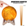 Coquimbo 16 Colors 3D Printing Moon Lamp With Remote Control Starry Sky Galaxy Light Built In Rechargeable  Night Lamp. 