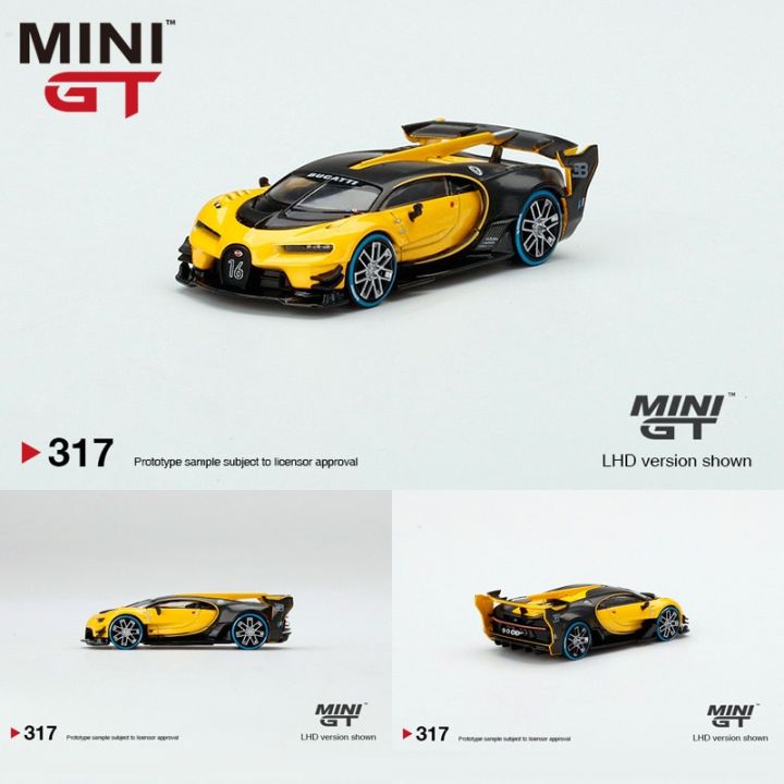 MINI%20GT%201:64%20Bugatti%20Gran%20Turismo%20Alloy%20Model%20Car%20Die-cast%20Vehicle%20Display%20-%20Yellow%20LHD%20-%20Image%203
