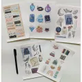 Printed Sticker sheets A5 size (5pc). 