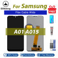 LCD For Samsung Galaxy A01 A015 A015F Black Wide Flex Display Touch Screen Digitizer Assembly Replacement Parts.