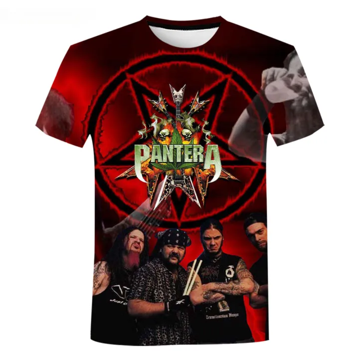 Pantera%20rock%20band%203D%20print%20men's%20and%20women's%20fashion%20versatile%20T-shirt%20children's%20summer%20light%20casual%20short%20sleeve%20sports%20fitnes%20-%20Image%205