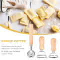 3PCS Ravioli Pasta Cutter Set, Ravioli Stamp Maker with Wooden Handle Ravioli Cutter Ravioli Maker for Ravioli, Pasta, Dumplings Lasagna, Pierogi.