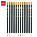 Deli EU20000 Graphite Pencil With Eraser HB Pencil 12 PCS.